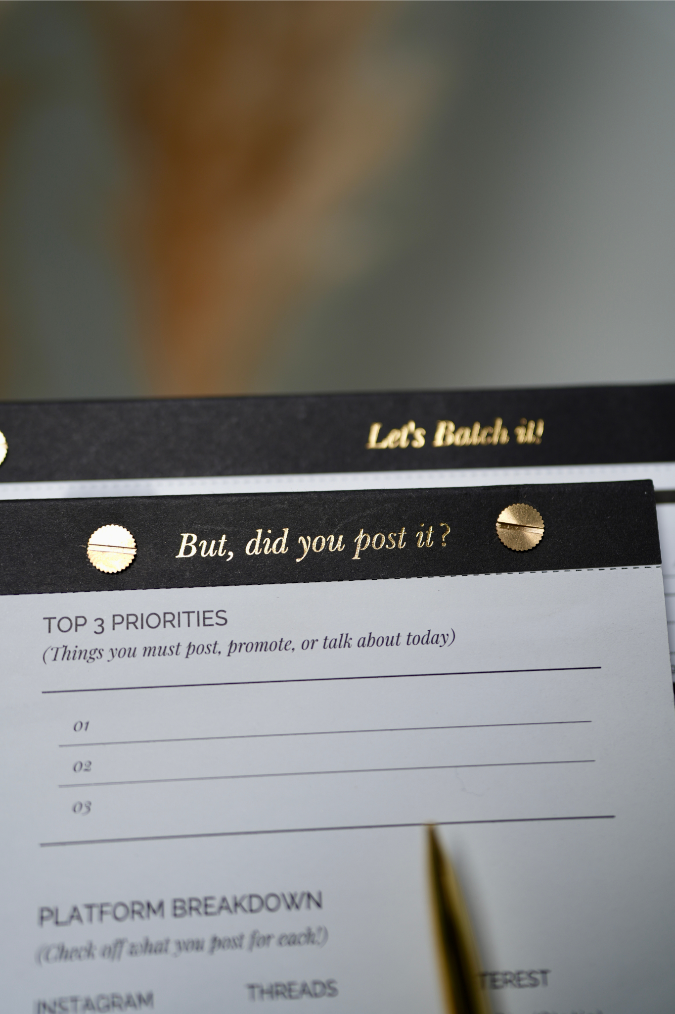 But Did You Post It? – Content Checklist Notepad