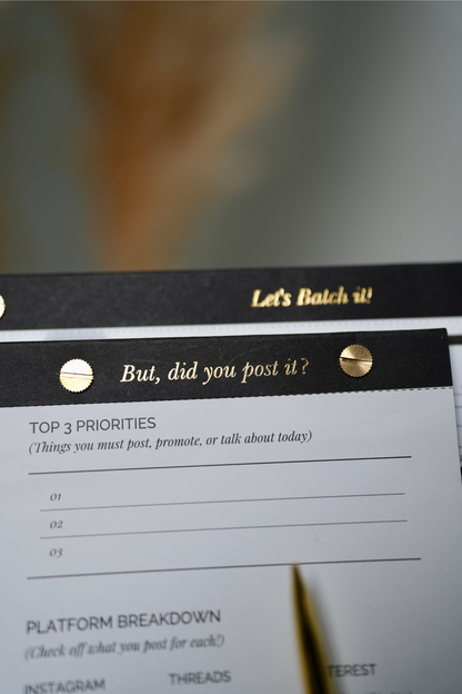 But Did You Post It? – Content Checklist Notepad