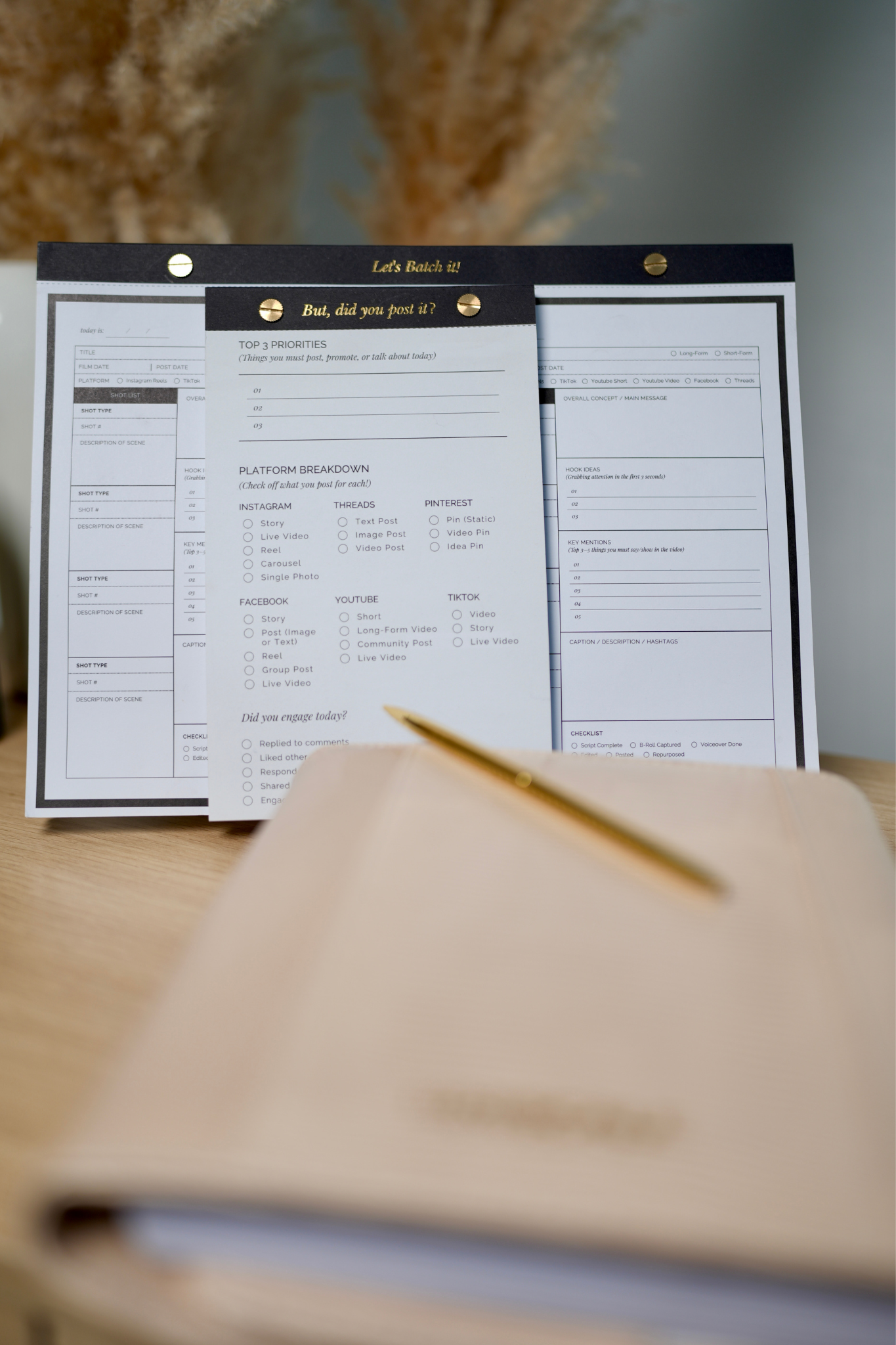 But Did You Post It? – Content Checklist Notepad