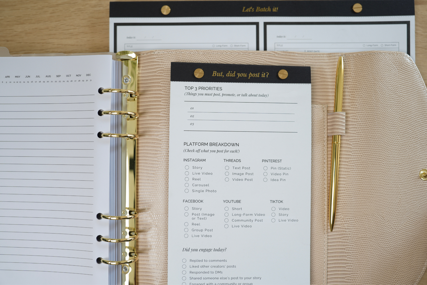 But Did You Post It? – Content Checklist Notepad
