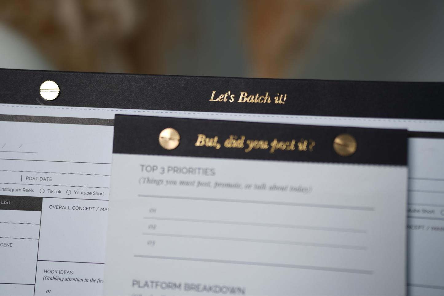 Let’s Batch It – Video Planning Notepad
